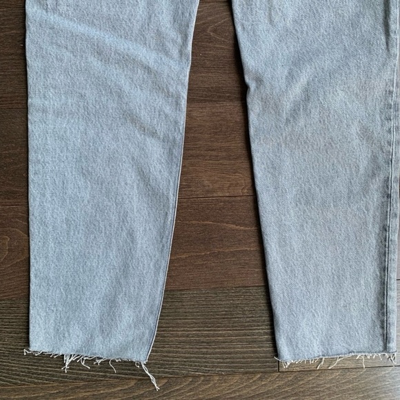 NWT Zara hi rise ankle length grey denim pants - Picture 11 of 13